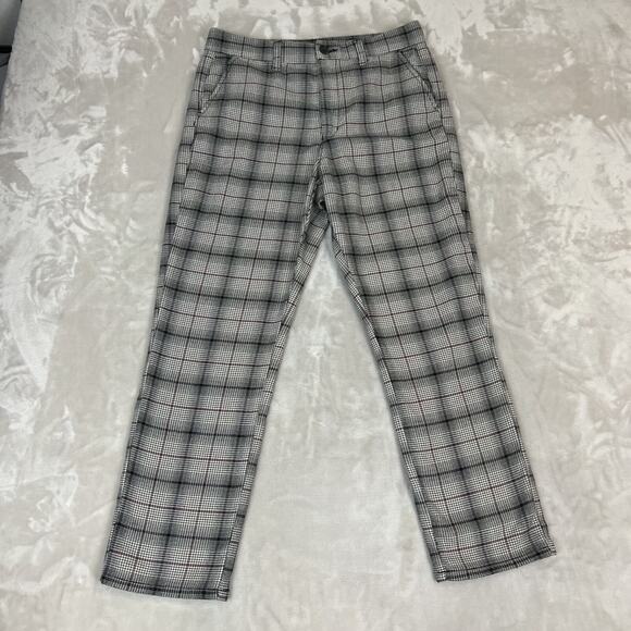 American Eagle Pants Womens 10 Houndstooth Plaid Super High Rise Skinny Trouser - Picture 1 of 12